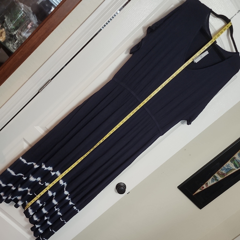 Lane Bryant Navy Blue Tie-Dye Maxi Dress NWT - Picture 5 of 6